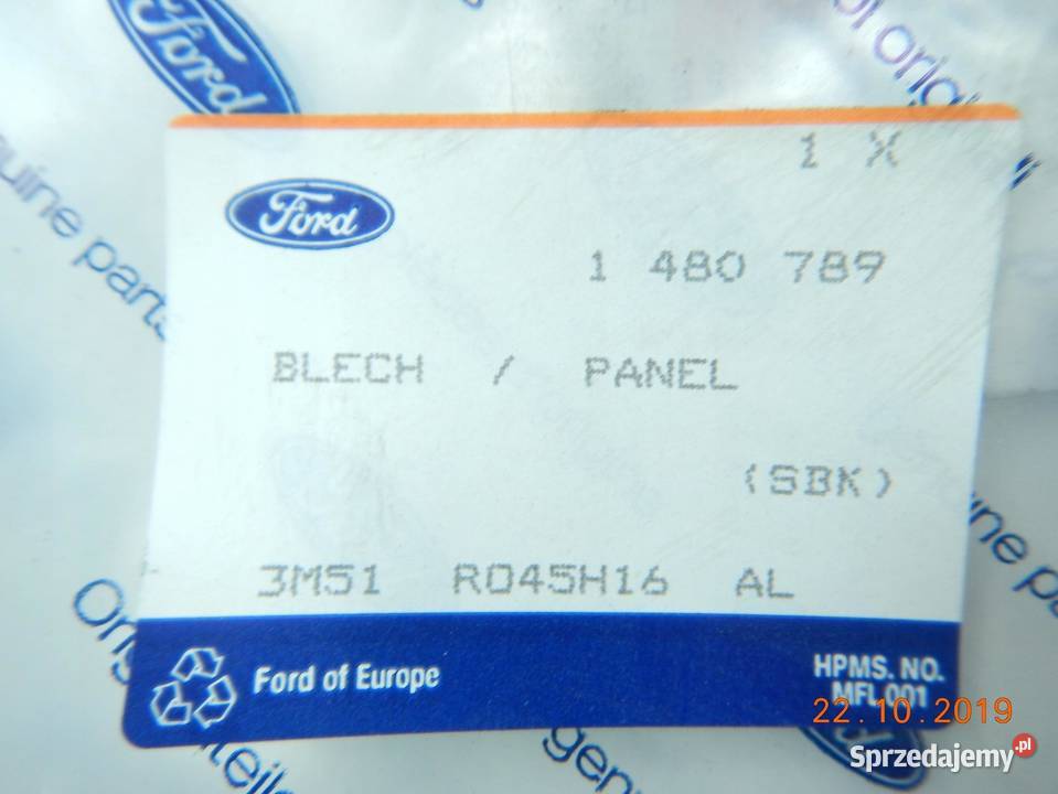 PANEL DRZWI PRAWY PRZÓD FORD FOCUS C 0307