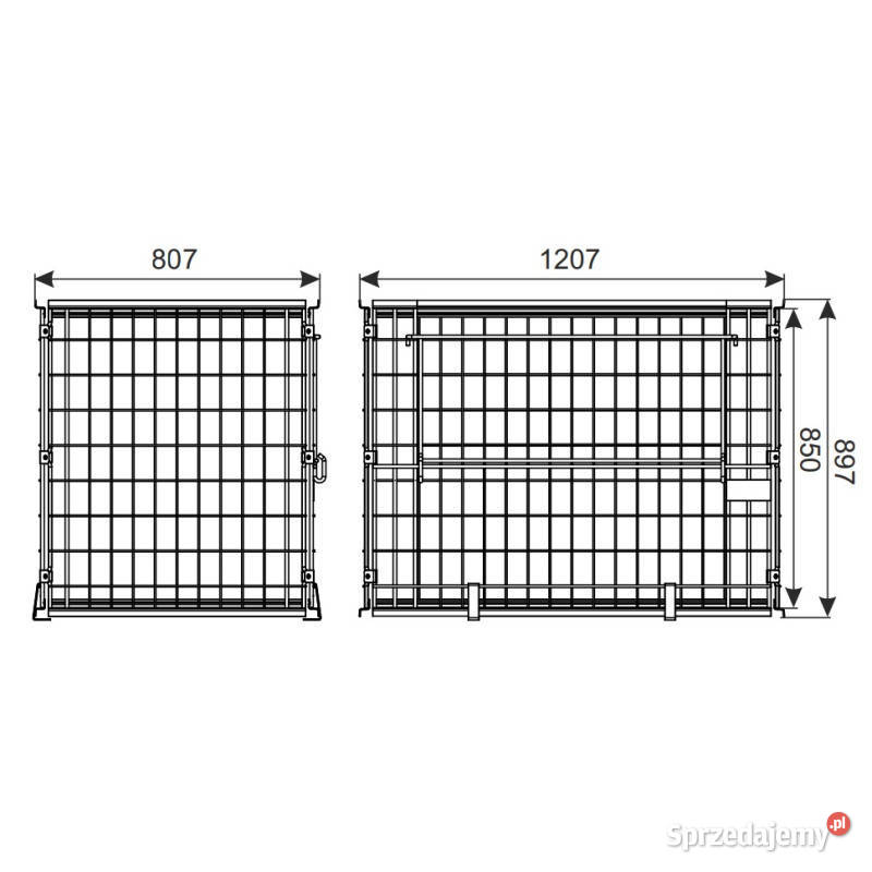 Nadstawka Paletowa Metalowa Ocynkowana 120X80 Olsztyn
