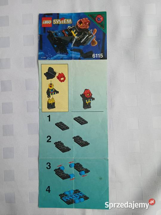 6115 LEGO Kompletny Instrukcja Skuter Akwarekin śląskie Bielsko-Biała