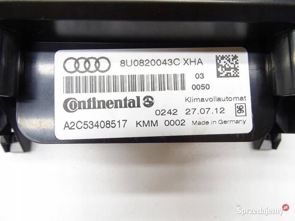 PANEL NAWIEWU KLIMATYZACJI KLIMY 8U0820043C AUDI