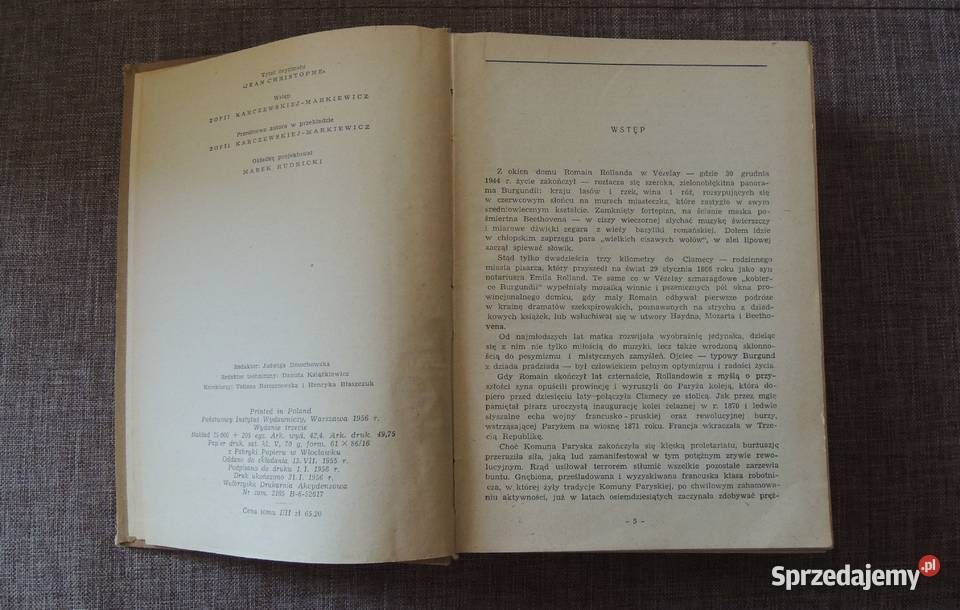 Książka Jan Krzysztof Romain Rolland tom I Białystok