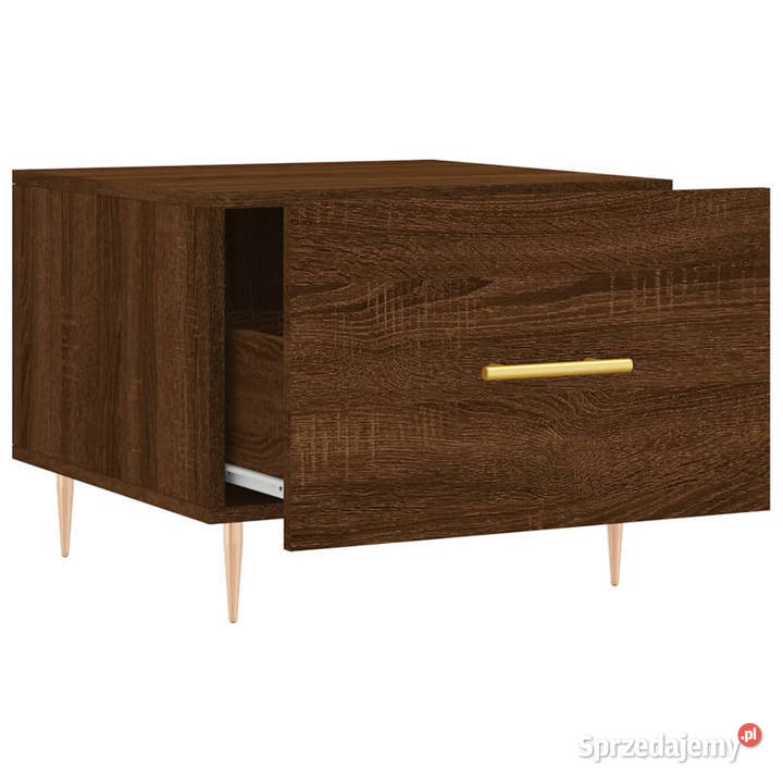 Stolik kawowy brązowy dąb 50x50x40 WM829378 Warszawa