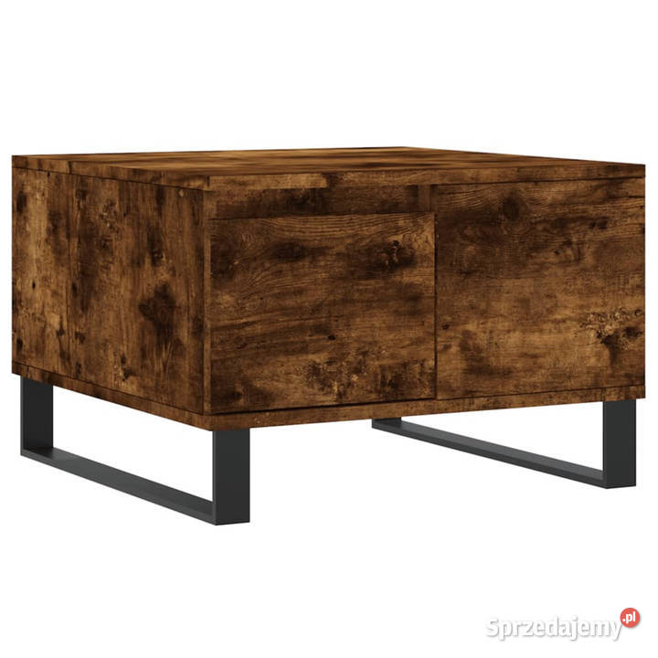 Stolik kawowy przydymiony dąb 55x55x365 WM830769 Warszawa