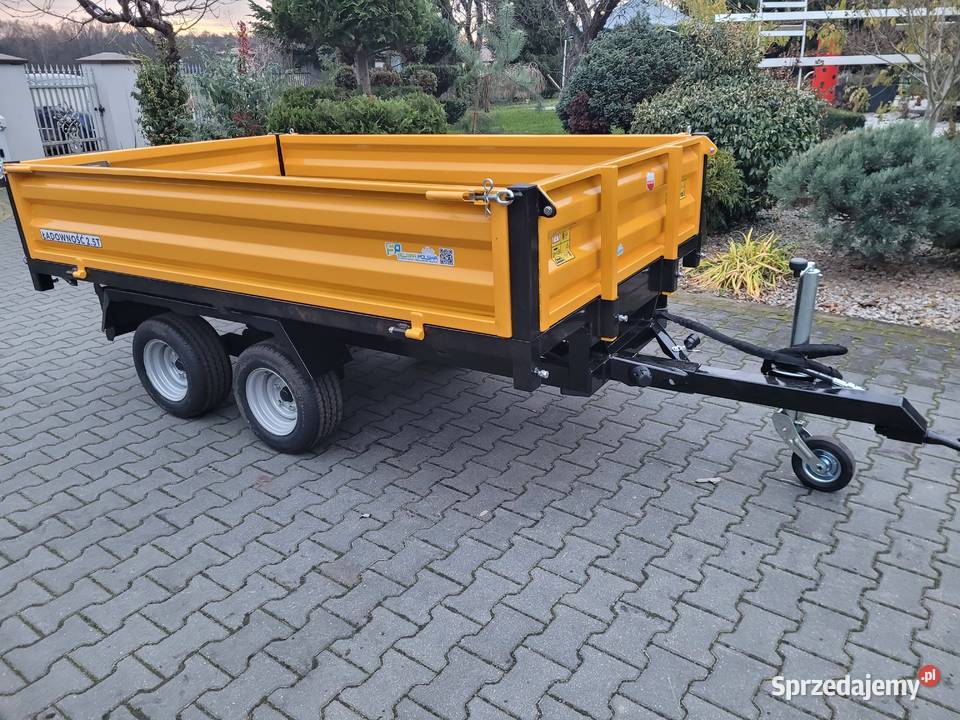 Przyczepa wywrotka jedno dwuosiowa 15T nieuszkodzony Miechów