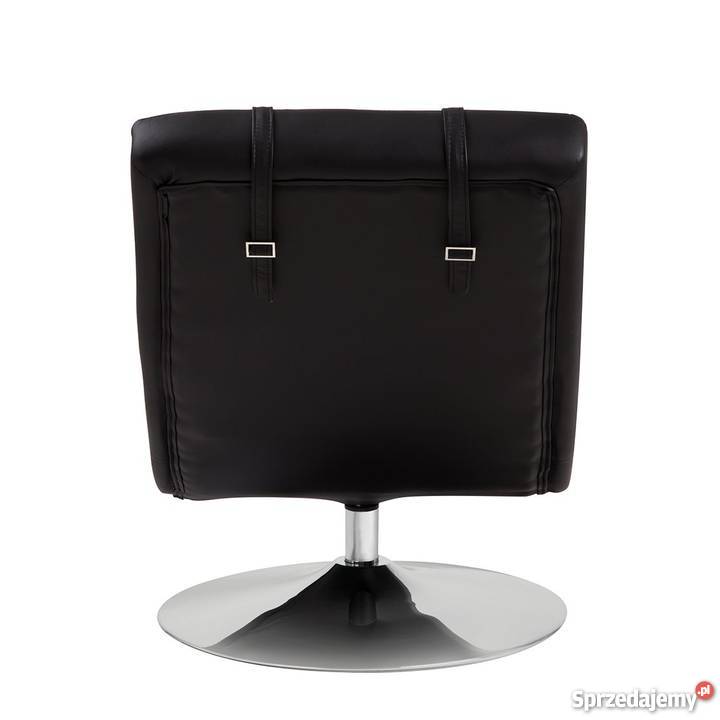 Fotel leżanka VERVE czarny pikowany stopa chrom Bielsko-Biała