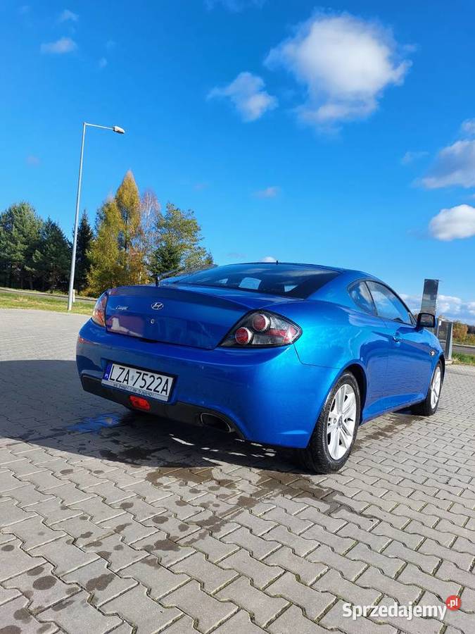 HYUNDAI COUPE 16 Benzyna 2007 niebieski Zamość sprzedam