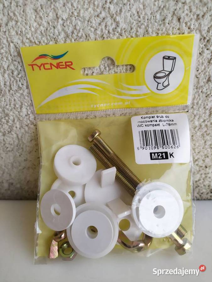 WC kompakt L78 mm kpl śrub do mocowania