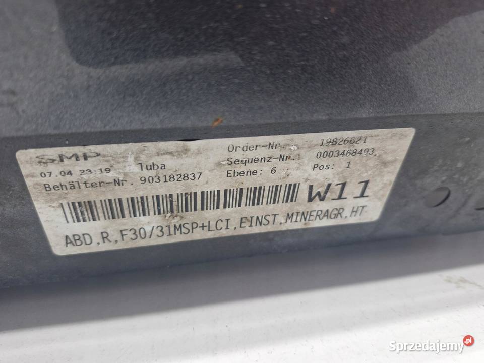 BMW F30 F31 LCI NAKŁADKA LISTWA PROGOWA PRAWA