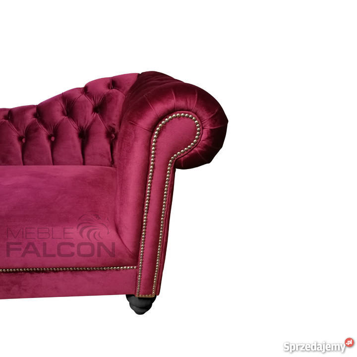 Szezlong Chesterfield Margaret PRODUCENT MEBLE niebieski Poznań