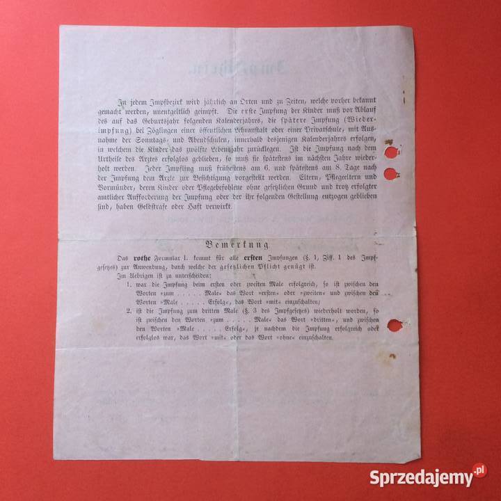 1810 Świadectwo Szczepień zachodniopomorskie Szczecin