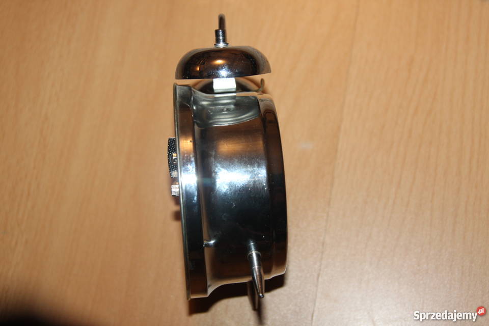 Prawdziwy duży budzik ze starych czasów PRL Luboń