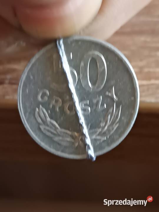 Sprzedam monetę 50 groszy 1985 mała skrętka Chełm