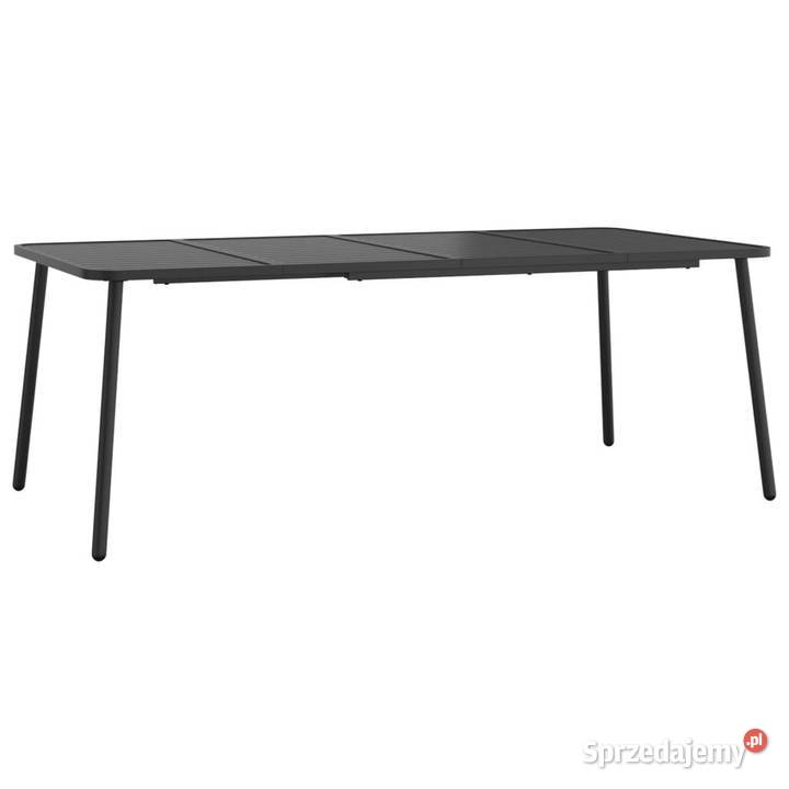 Stolik ogrodowy antracytowy 200x100x71 stalowy Warszawa