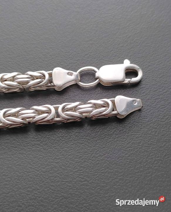Łańcuszek srebrny pr 925 splot królewski 62 9460 Wrocław