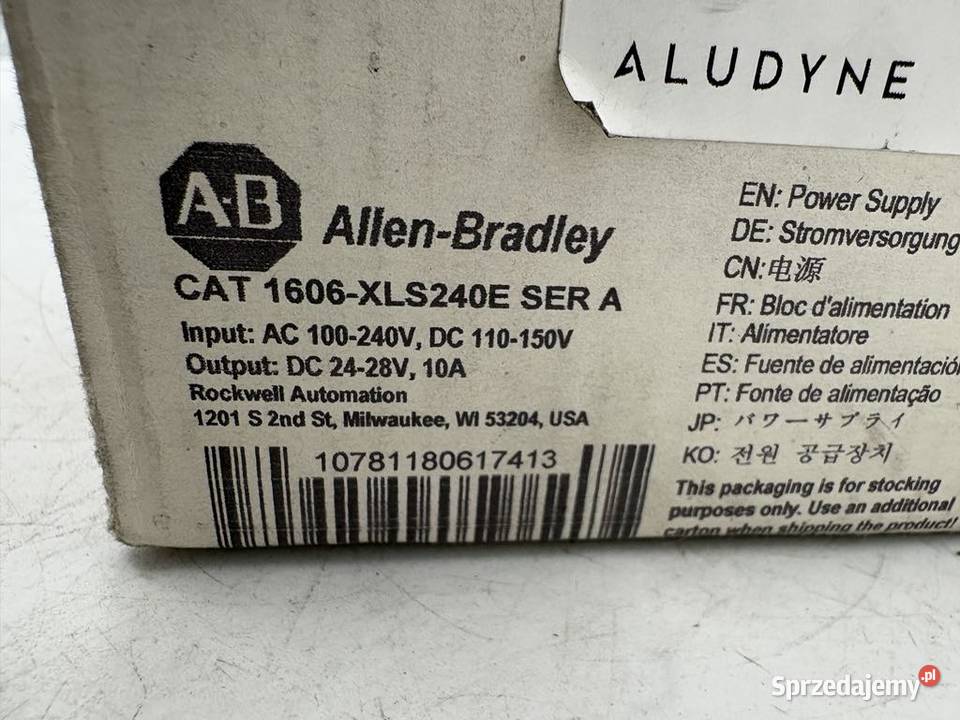 Allen Bradley CAT 1606XLS240E Power Supply 10A