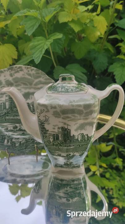 0LD ENGLANDCASTLE STORY JOHNSON BROTHERS GREEN Pabianice