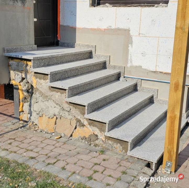 Schody granitowe wewnętrzne i zewnętrzne Niemodlin