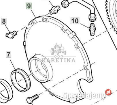 John Deere W540 Obudowa Zwolnicy Przedniej Jastrzębniki