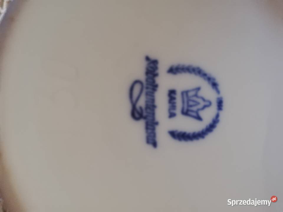 Dzbanek porcelana kahla wzór słomkowy