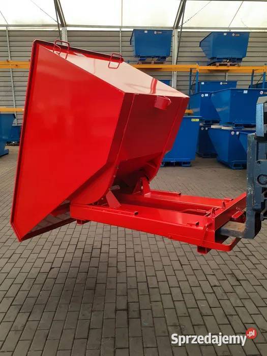 Kontener metalowy do wózka widłowego 1100 litrów