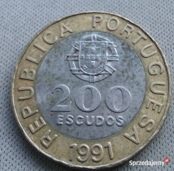 PORTUGALIA200 ESCUDOS1991 r Legionowo