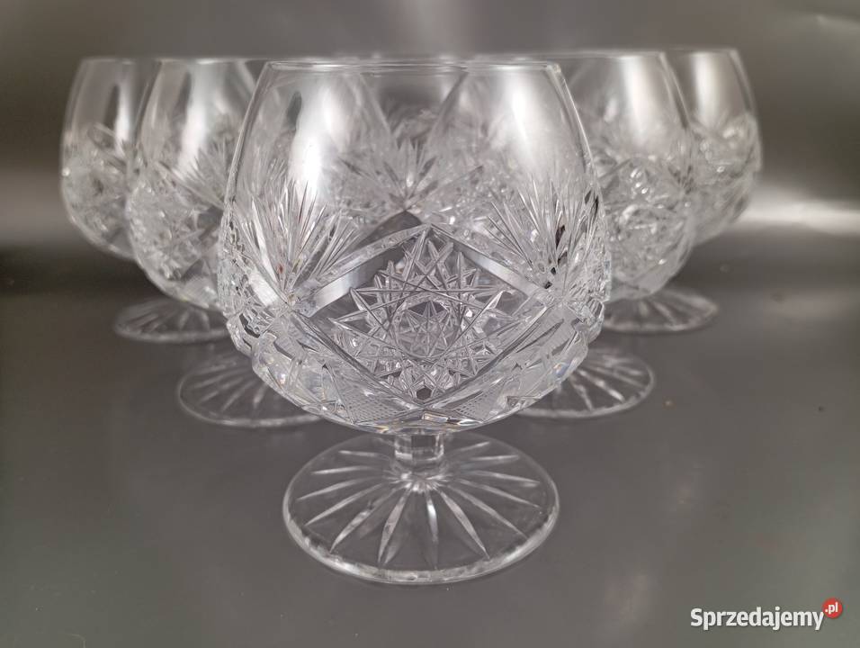 Kieliszki do koniaku kryształowe 6 sztuk lubuskie Zielona Góra