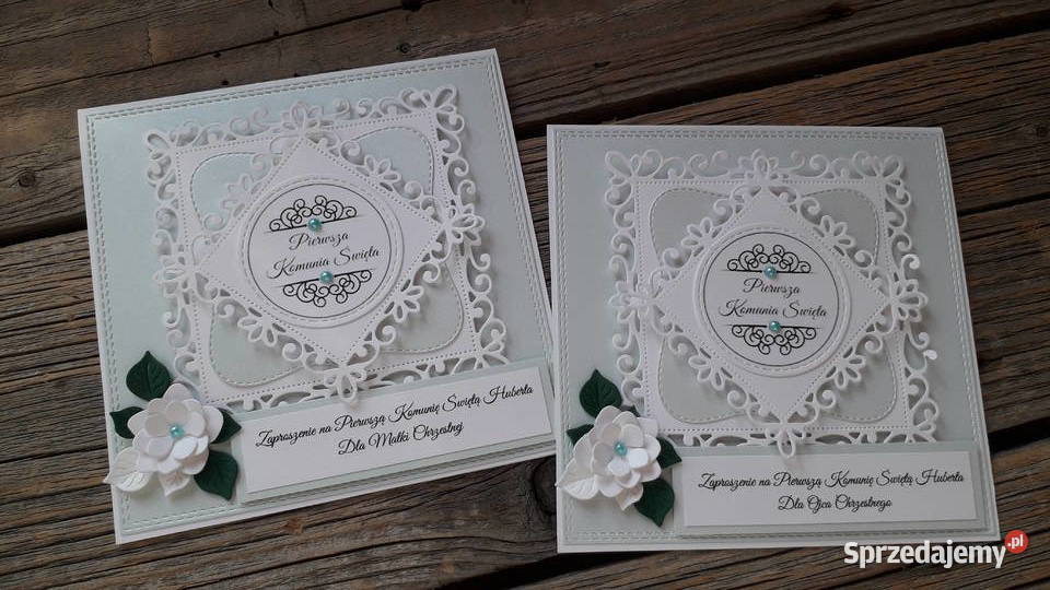 Zaproszenie na Pierwszą Komunię Świętą różne Słupsk