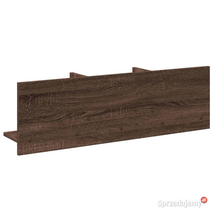 Półka ścienna 100x165x30 brązowy dąb WM854865 Półki Warszawa