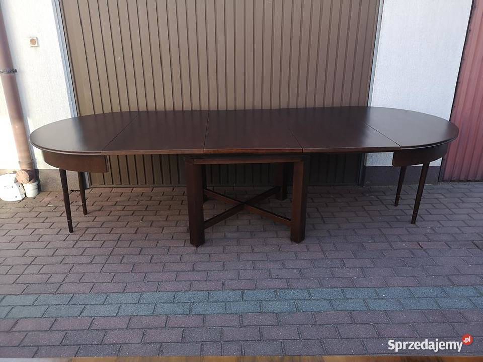 Stół Okrągły ARTDECO Dębowy 125 Solidny Zgrabny Swarzędz