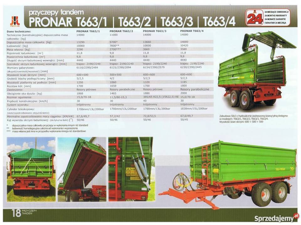 Przyczepa Pronar 8T 10T DOSTĘPNOŚĆ ZARAZ Z