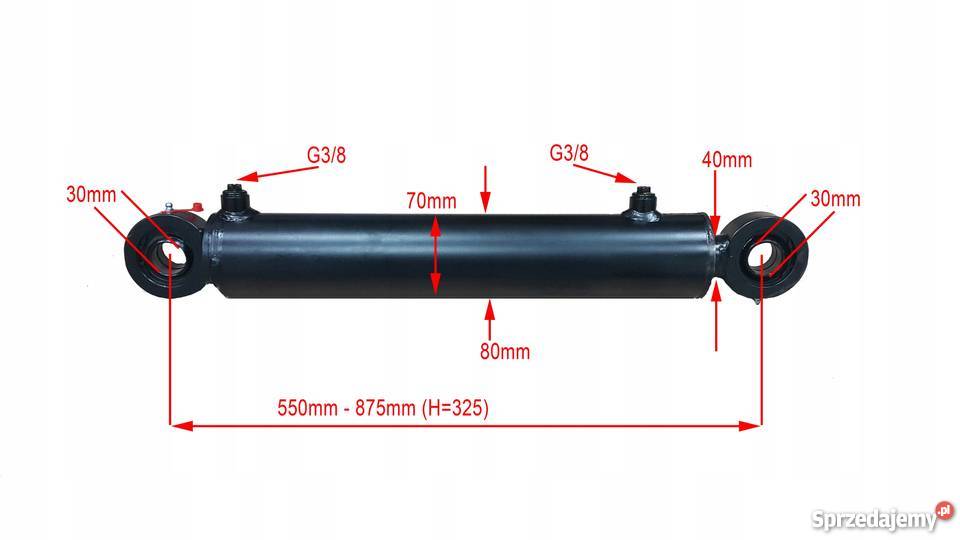 SIŁOWNIK HYDRAULICZNY CYLINDER SKOK 325 POZLIFT kujawsko-pomorskie Solec Kujawski sprzedam
