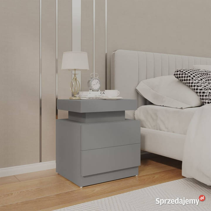 Szafka nocna szara 45x35x52 materiał Warszawa