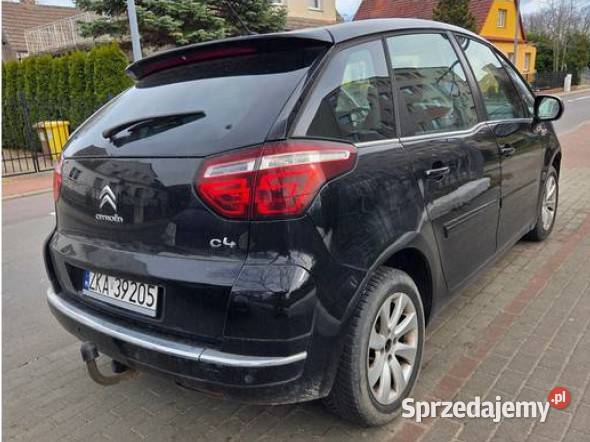 Citroen C4 Picasso I udział 12 sprzedaż syndyka manualna zachodniopomorskie Kamień Pomorski sprzedam