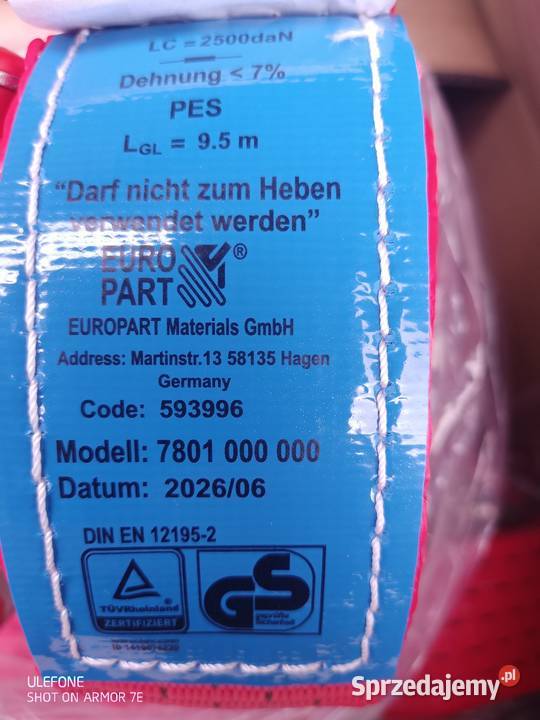 Pasy transportowe 10m Suwałki