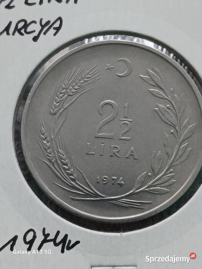 2 12 Lira Turcja 1974 r Konin