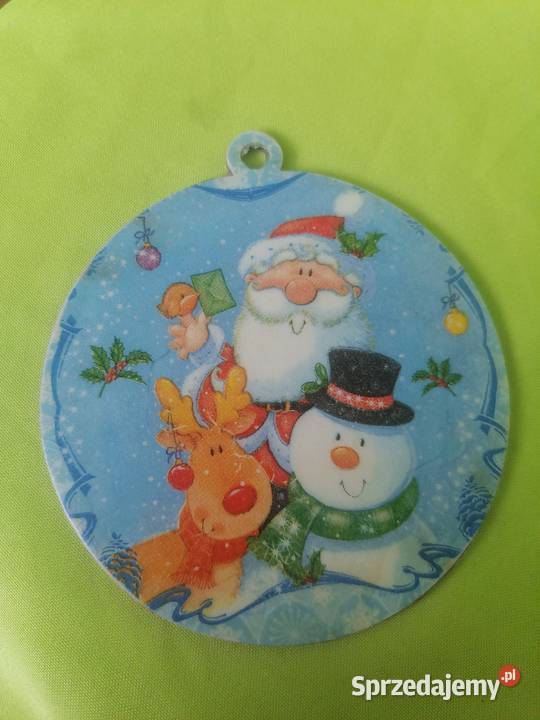 zawieszka święta bałwanek 12 drewniana mazowieckie Sierpc