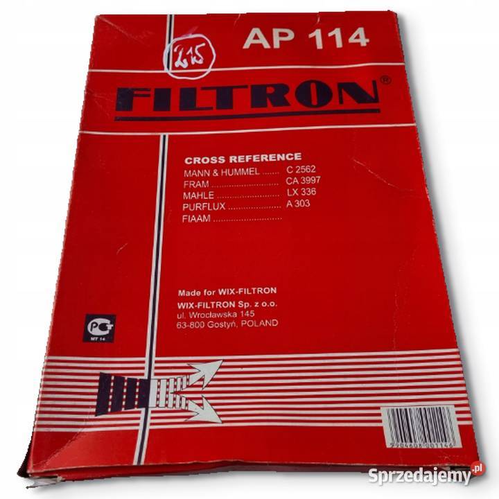 FILTR POWIETRZA Filtron AP 114 AP114 Ford Mazda Chełm sprzedam