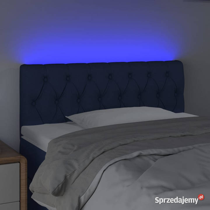 Zagłówek do łóżka z LED niebieski 100x7x7888 Warszawa