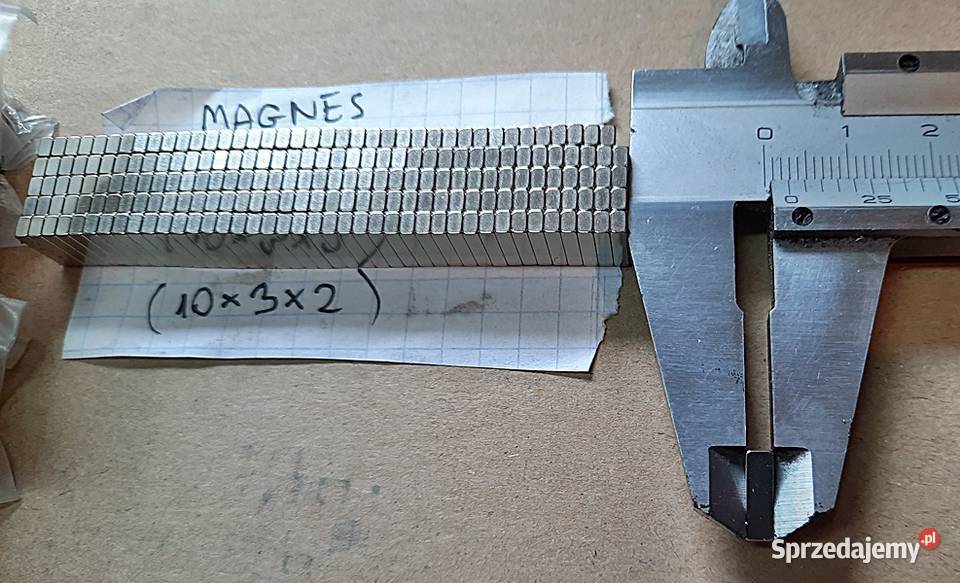 Magnes neodymowy 10x3x2 MPL N38 10 Ostrów Wielkopolski