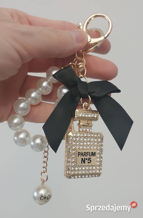 Luksusowy BRELOK CO CO CHANEL Perfum N5 perełki Gliwice
