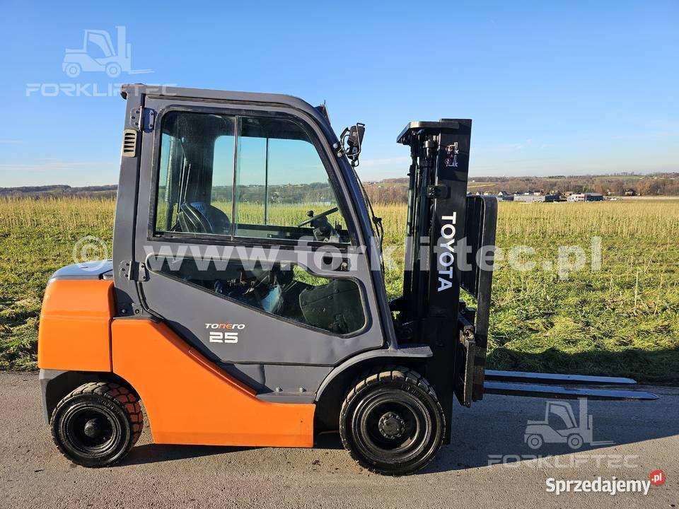 Wózek widłowy TOYOTA 8FDF25 kabina przesuw śląskie Lędziny