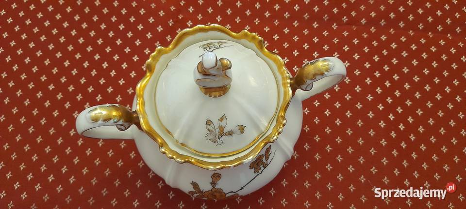 Porcelanowa stara cukierniczka OSTMARK Pleszew