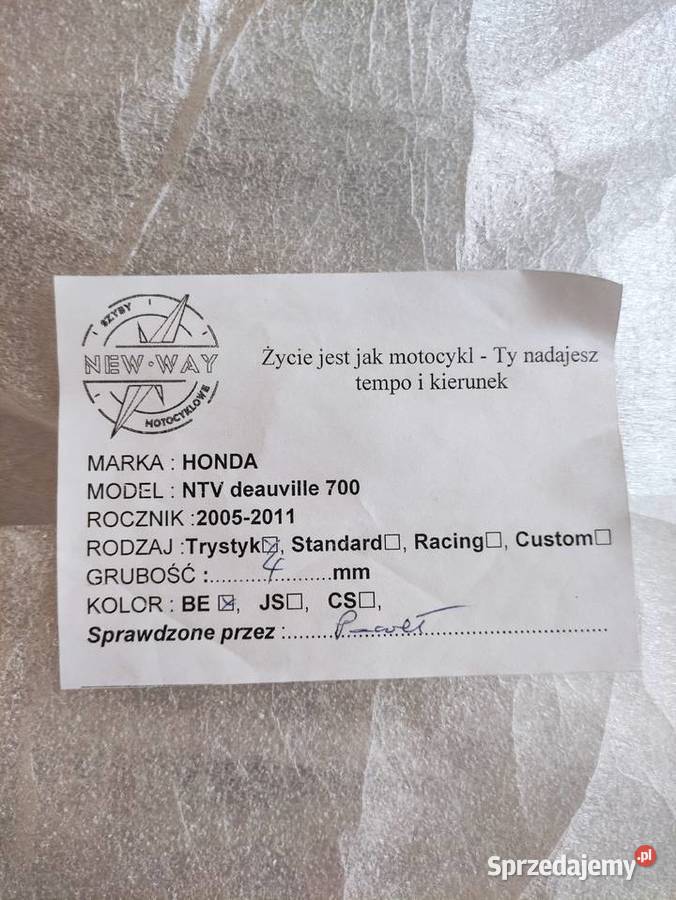 Szyba Honda NT 700 Deauville pomorskie Gdańsk