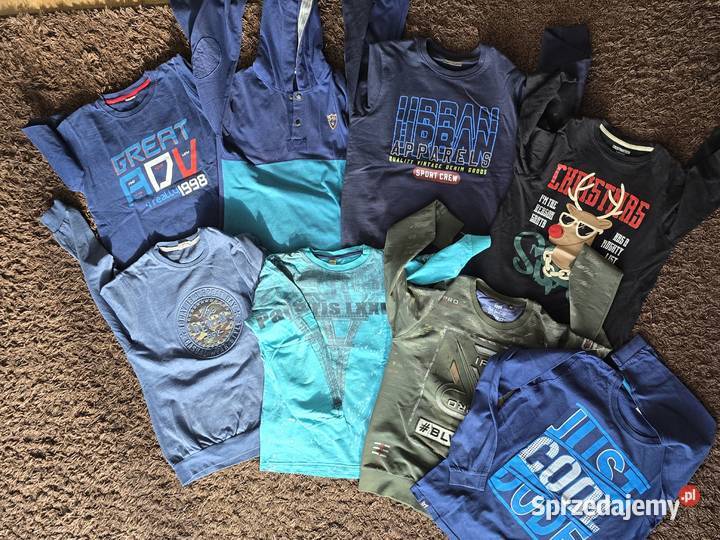 Bluzki chłopięce z długim rękawem 146152 8 sztuk Bluzki, koszulki i kaftaniki Warszawa