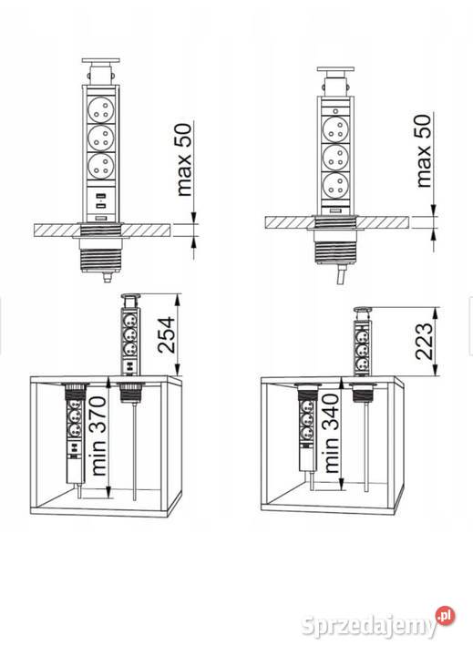 Sprzedam listwę elektryczna blatowa GTV w sprzedam