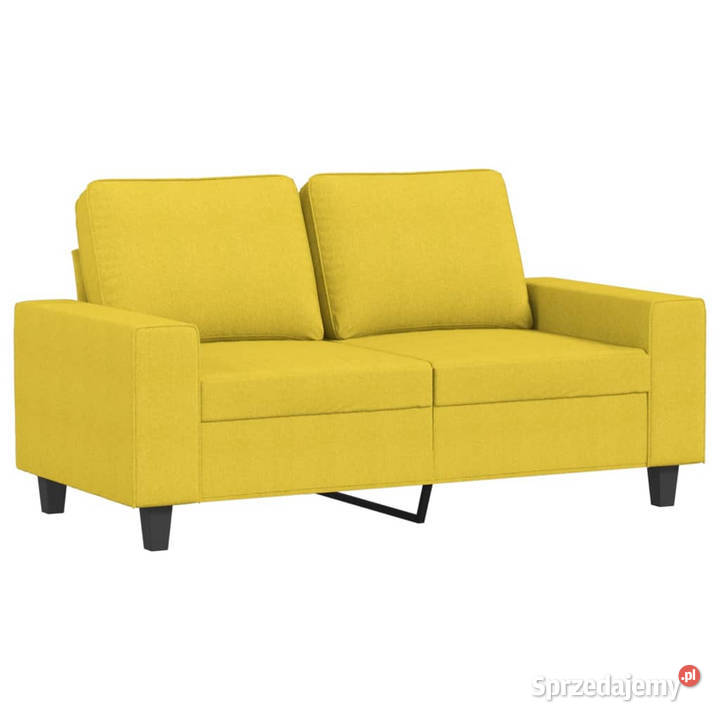 Sofa 2osobowa jasnożółta 120 tapicerowana Sofy i kanapy Sofy i kanapy Warszawa