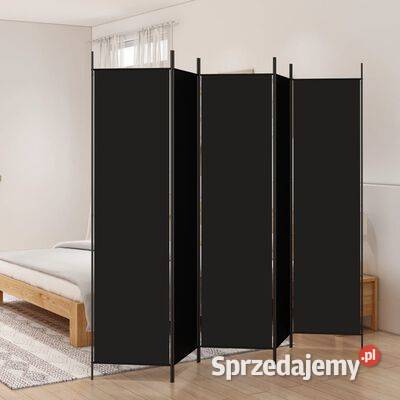 vidaXL Parawan 5panelowy czarny 250x200 mazowieckie Warszawa sprzedam