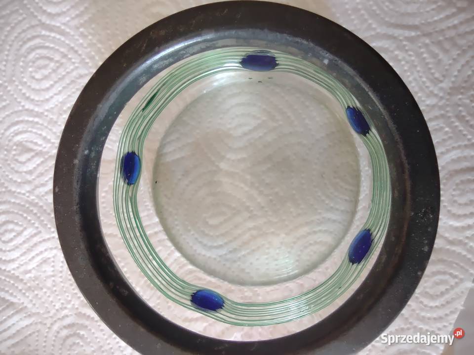 Piękny zestaw Art Noveau Poschinger Glass wielkopolskie Gniezno