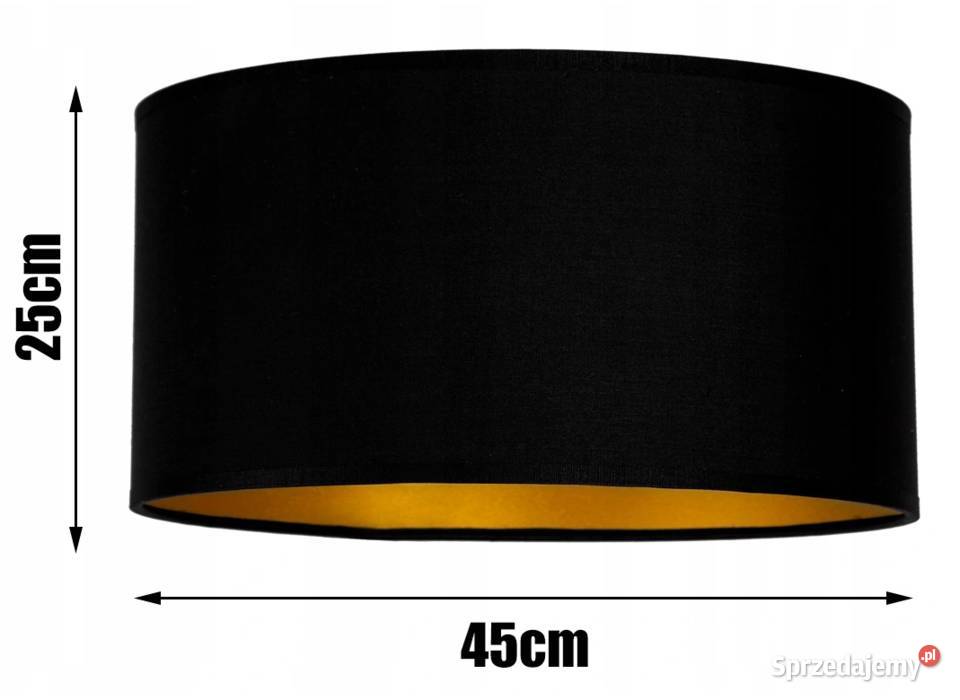 LAMPA stojąca PODŁOGOWA ABAŻUR 45 czarna Choroszcz