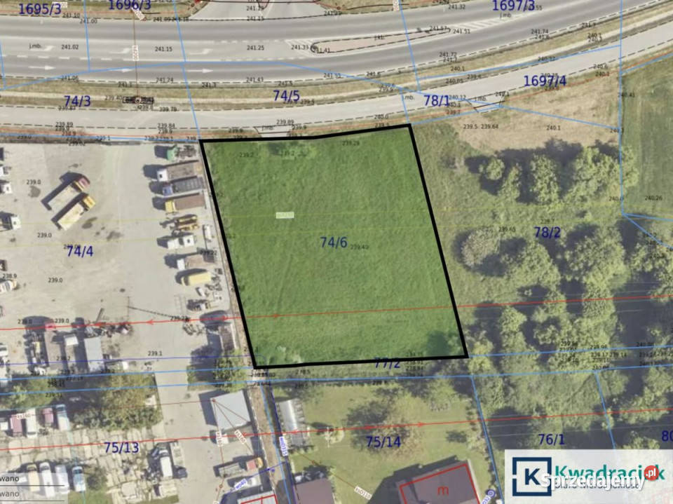 Do sprzedaży działka Jasło 1770m2 40m